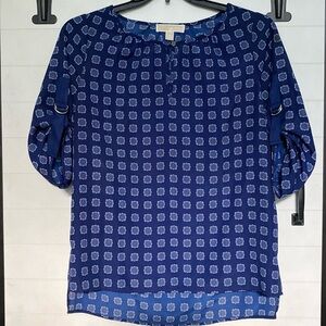 Michael Michael Kors Top Blue Small